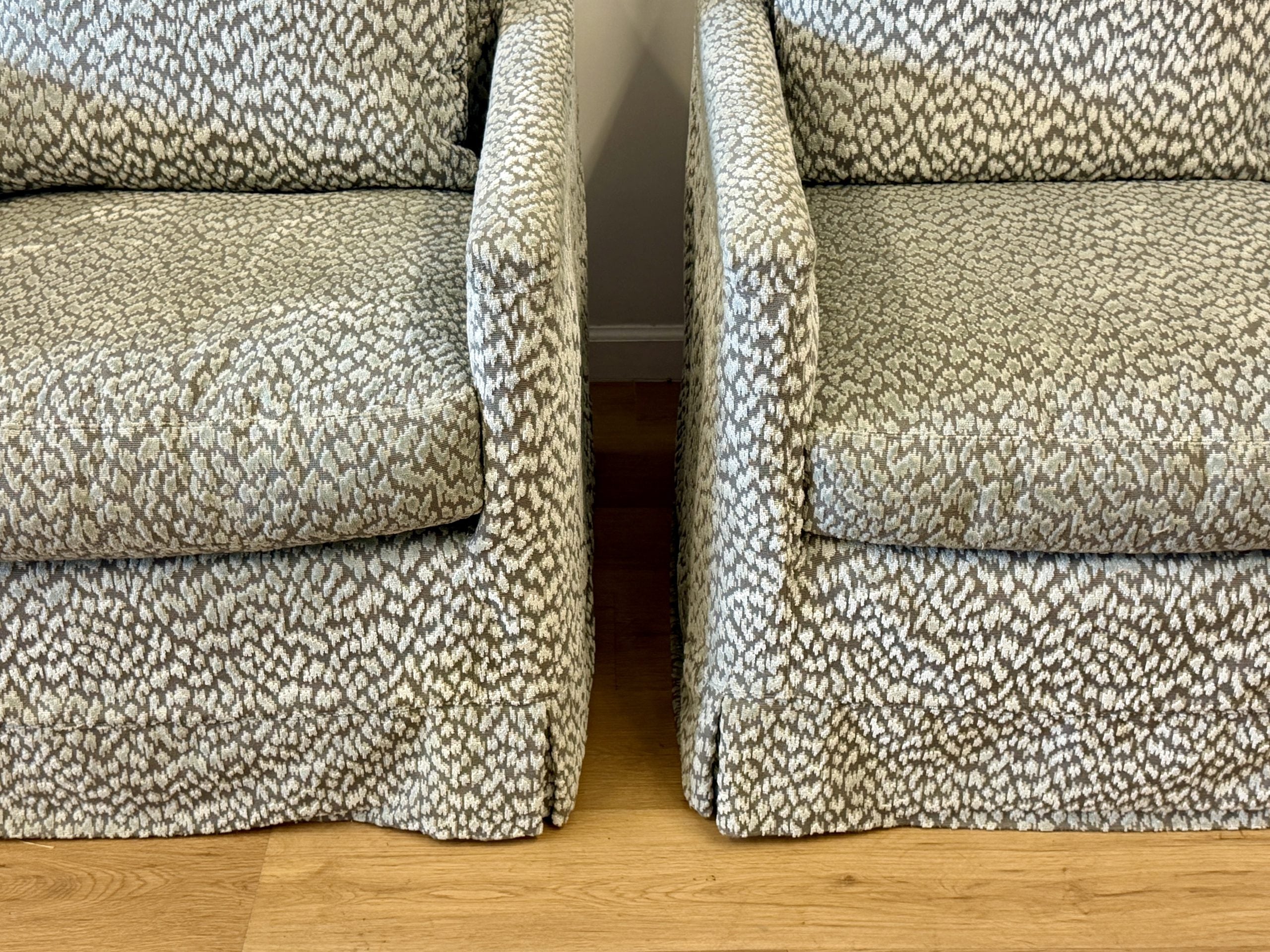Lee Industries Swivel Chairs, Pair