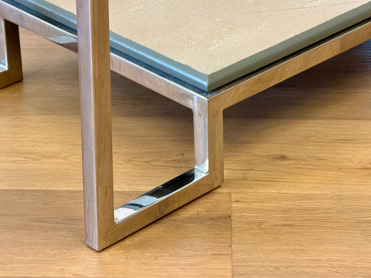 Shagreen & Metal Trudy Console Table