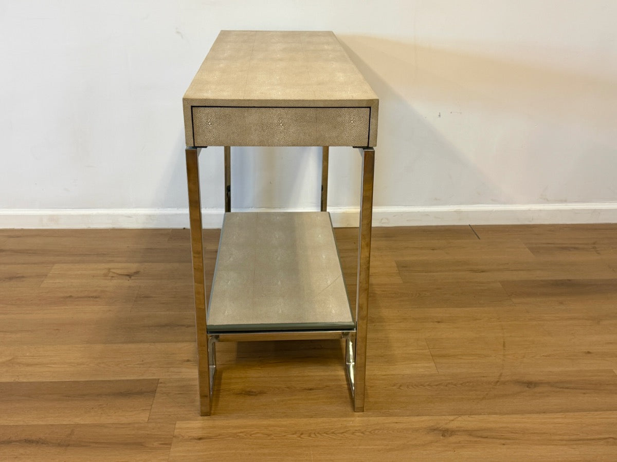 Shagreen & Metal Trudy Console Table