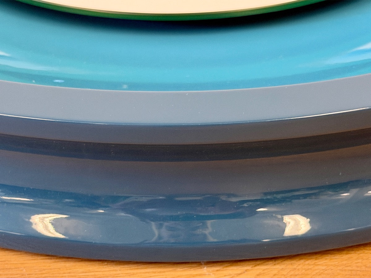 The Lacquer Company Blue Round Mirror