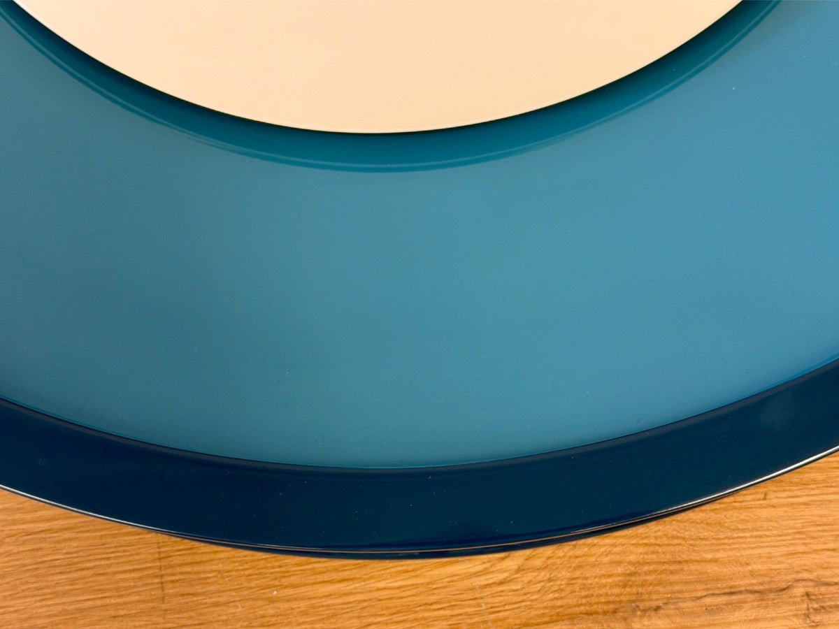 The Lacquer Company Blue Round Mirror