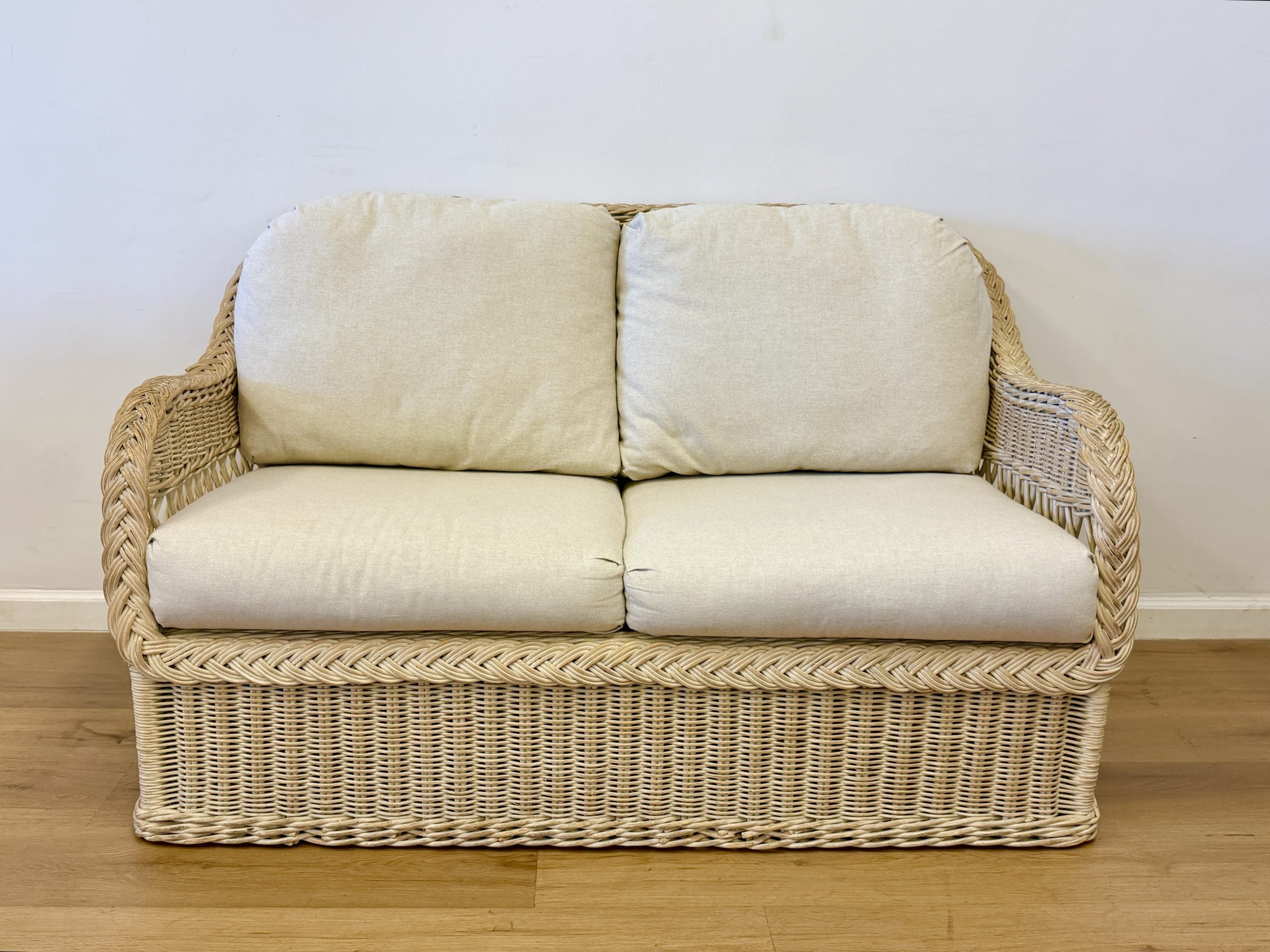 Henry Link Braided Rattan Loveseat