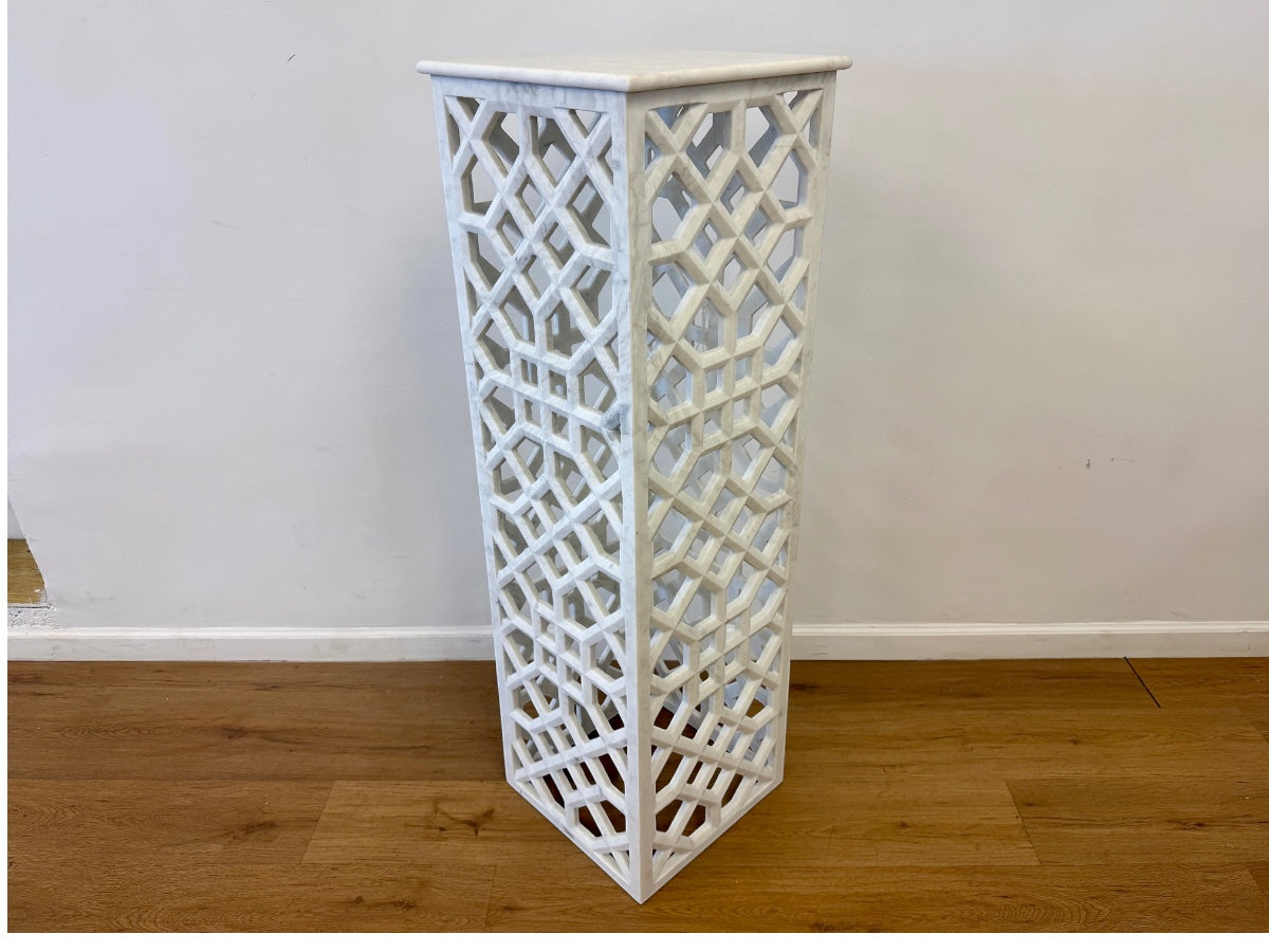 Global Views Marble Fret Pedestal, 2 of 2