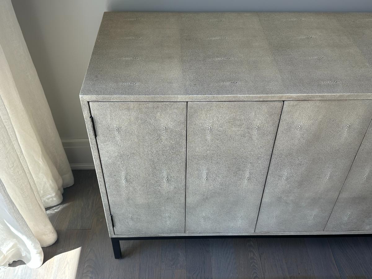 Lillian August Ford Shagreen Console Table