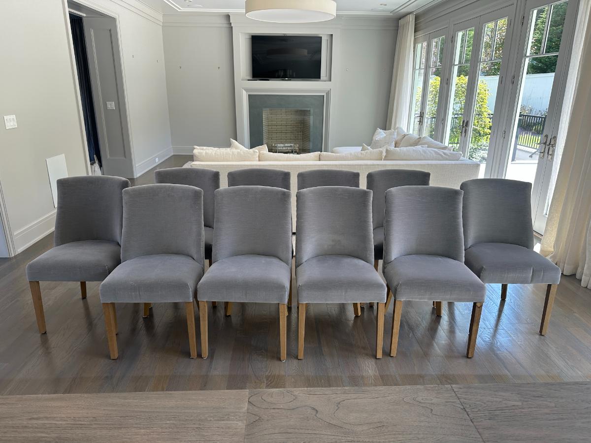 Restoration Hardware 1940’s French Barrel Back Dining Chairs, Set of 10