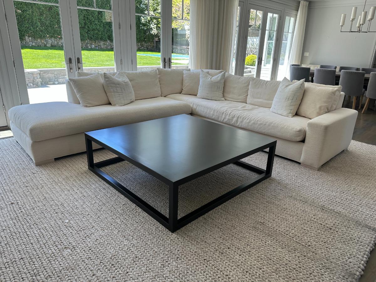 Dark Stained Wood Coffee Table