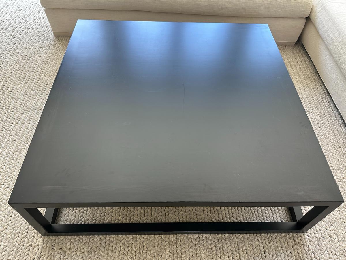 Dark Stained Wood Coffee Table
