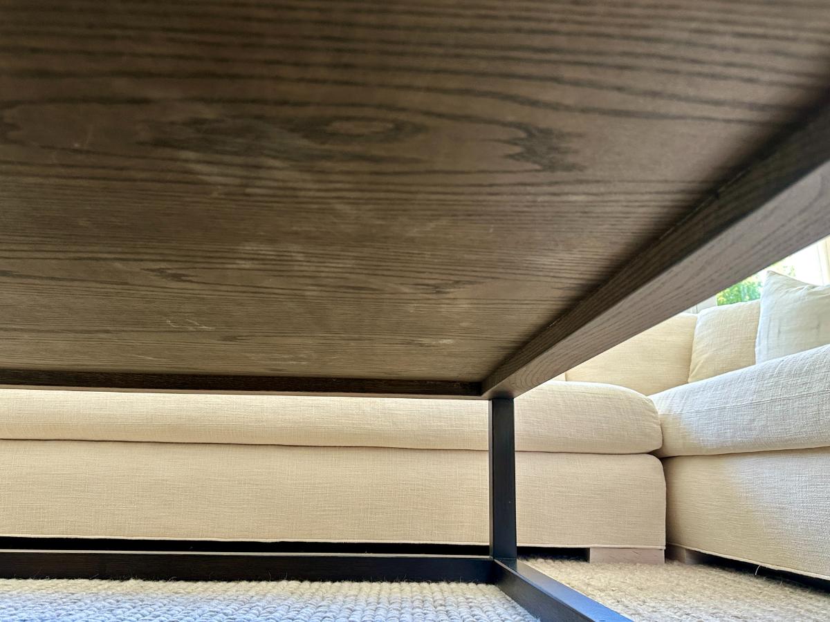 Dark Stained Wood Coffee Table