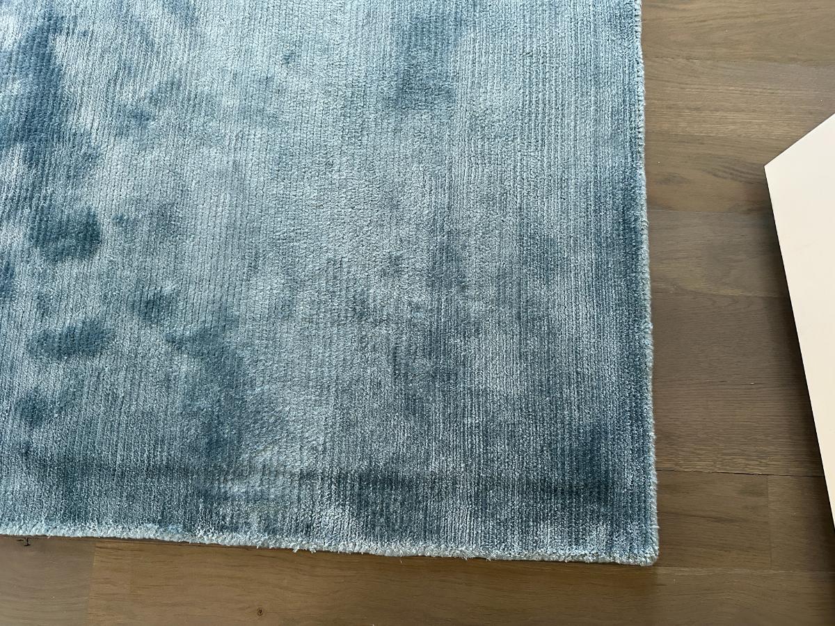 10 x 11 Custom Blue Silk & Viscose Area Rug