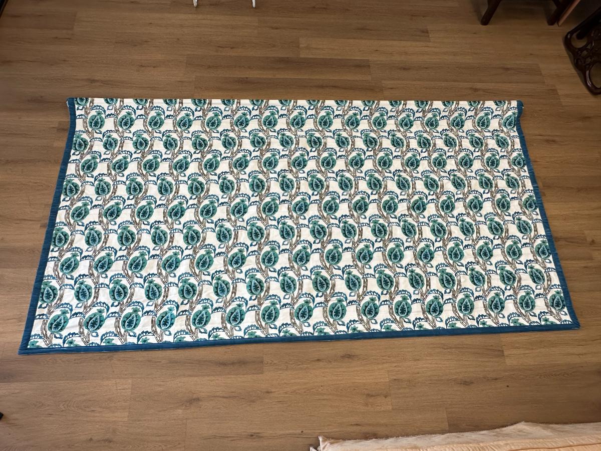 Malati Fabric by William Yeoward Roman Shade, 111in x 57in
