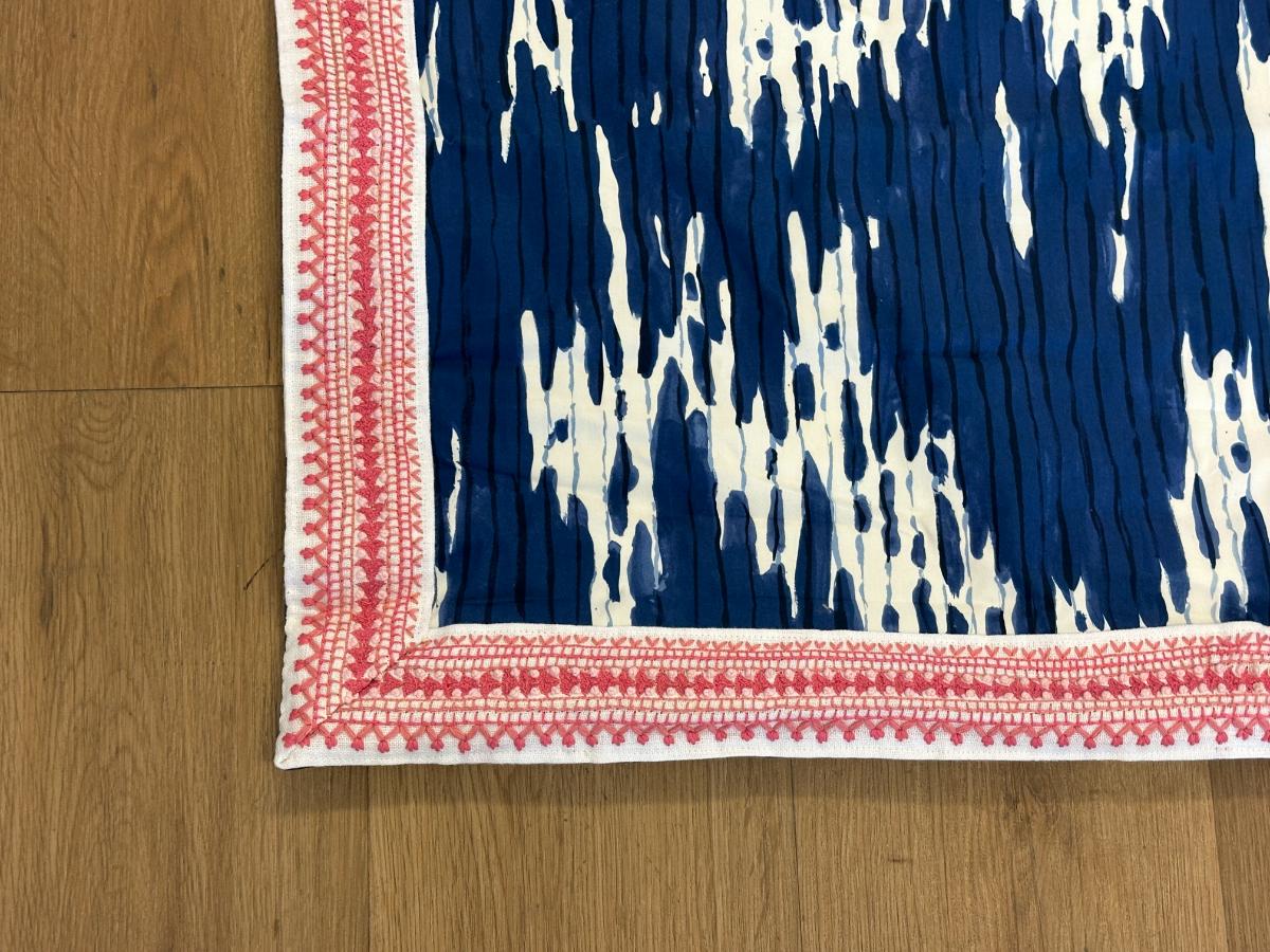 Thibaut Maverick Navy Roman Shade, 35.25in x 62in