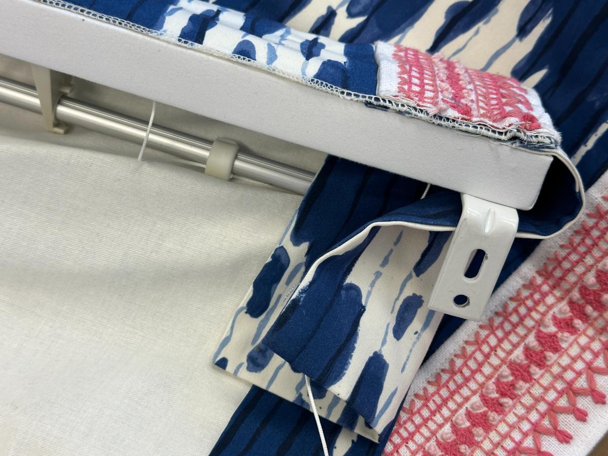 Thibaut Maverick Navy Roman Shade, 35.25in x 62in