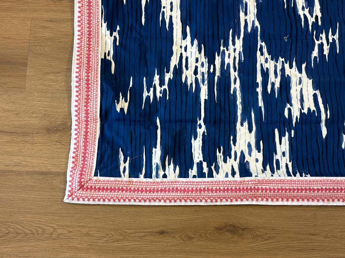 Thibaut Maverick Navy Roman Shade, 79in x 66in