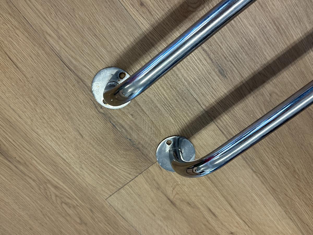 .75in French Return Curtain Rods, 46.25in Length, Pair