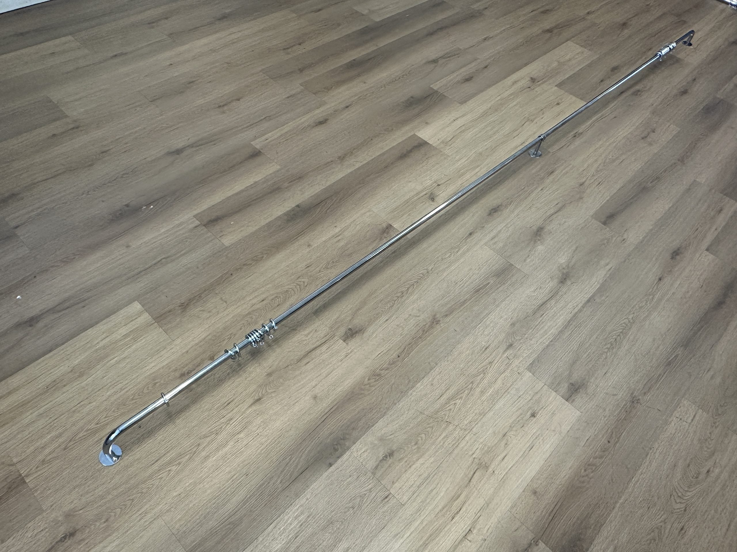 .75in French Return Curtain Rod, 129in Length
