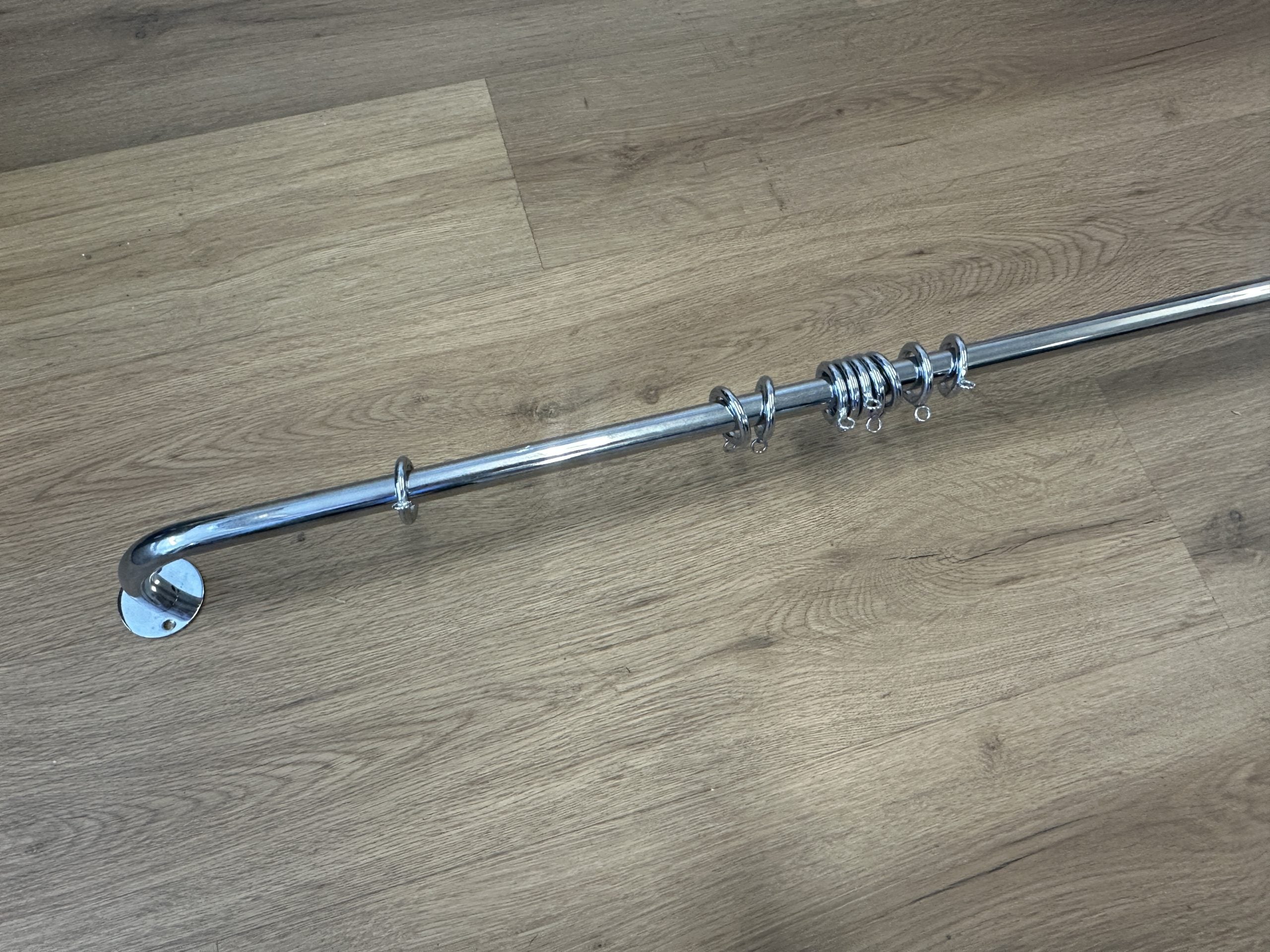 .75in French Return Curtain Rod, 129in Length