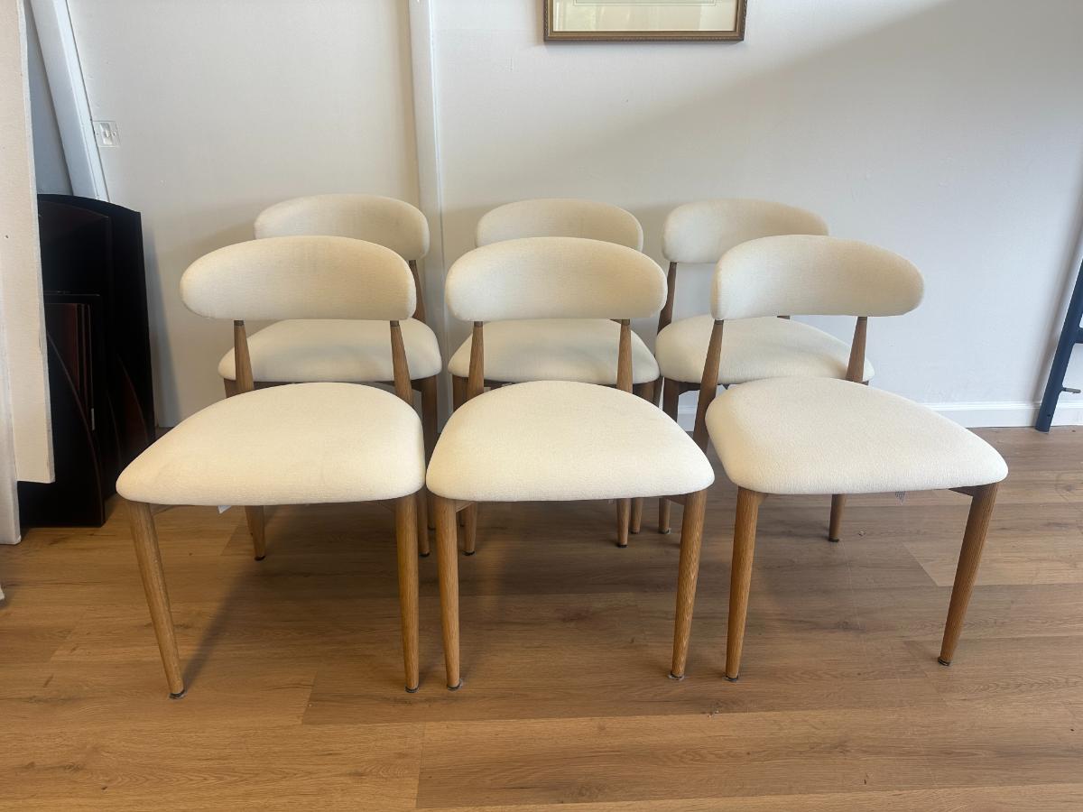 RH Arno Fabric Dining Side Chairs, Set of 6