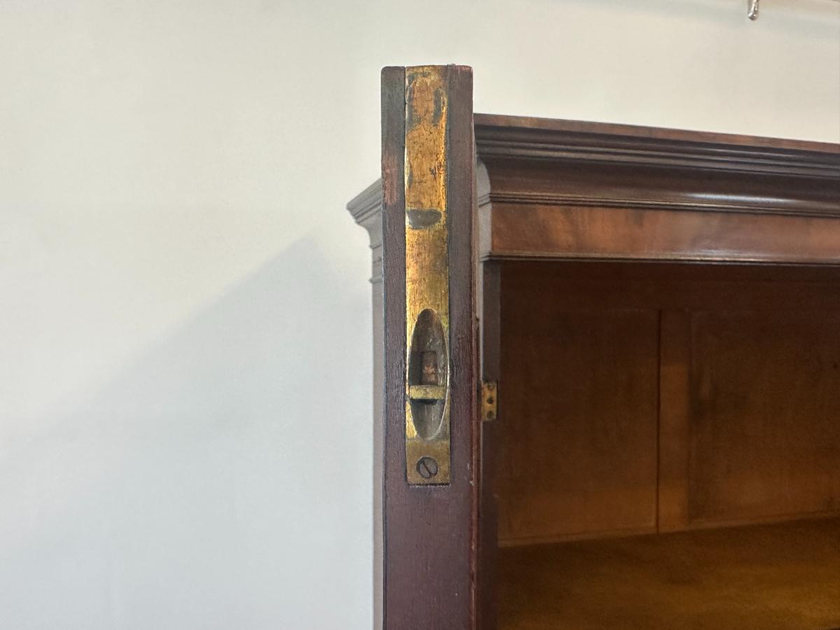 Antique Mahogany Linen Press