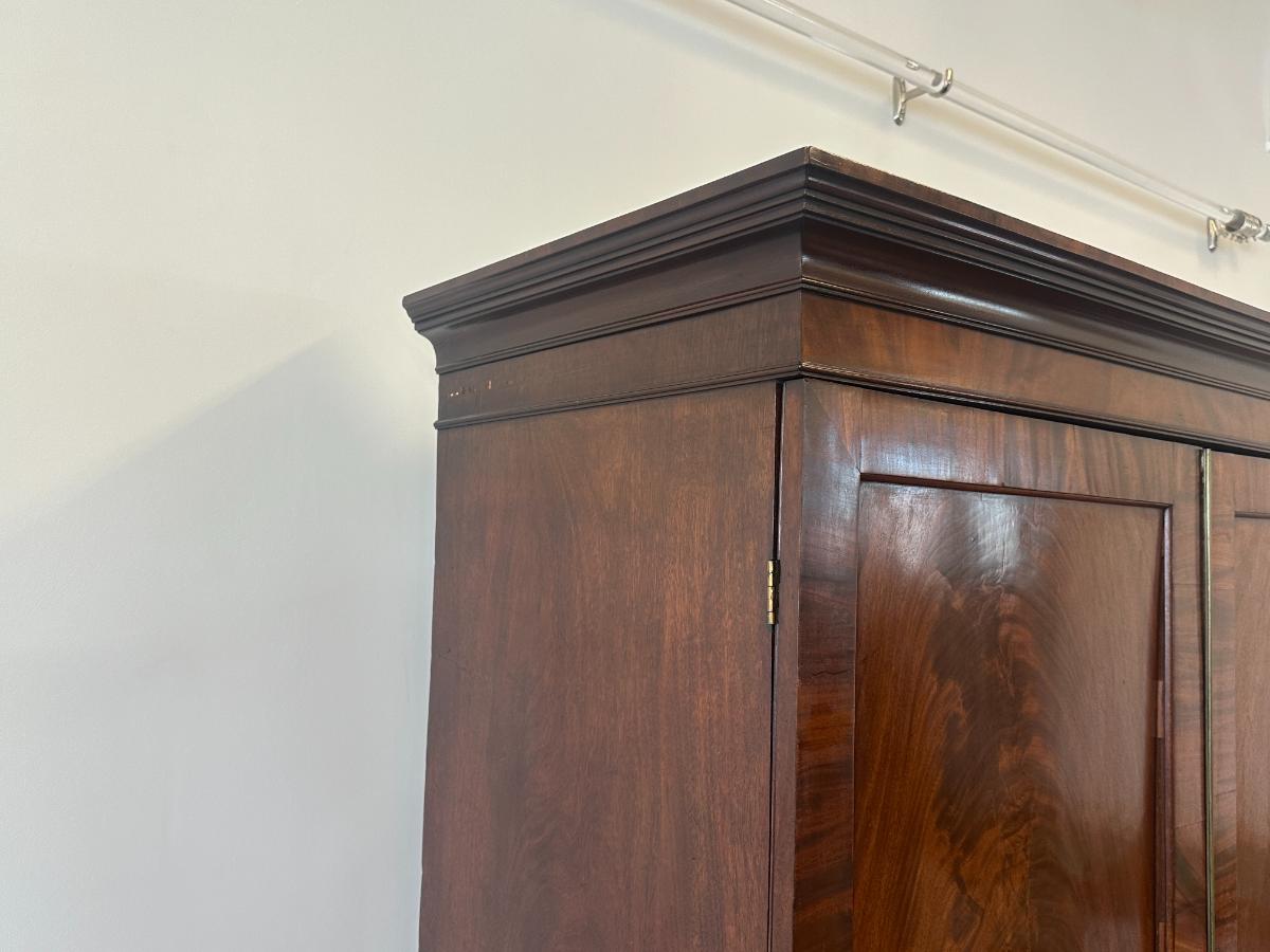 Antique Mahogany Linen Press