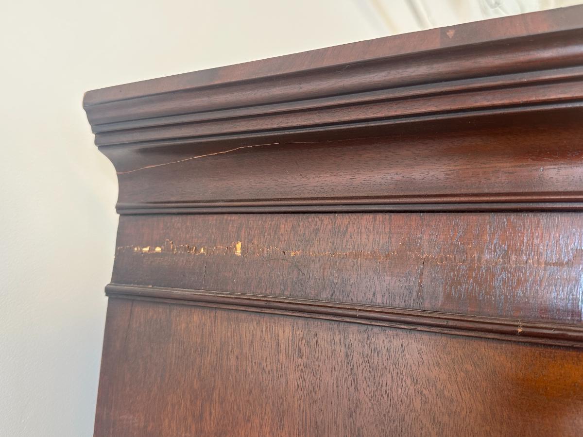 Antique Mahogany Linen Press