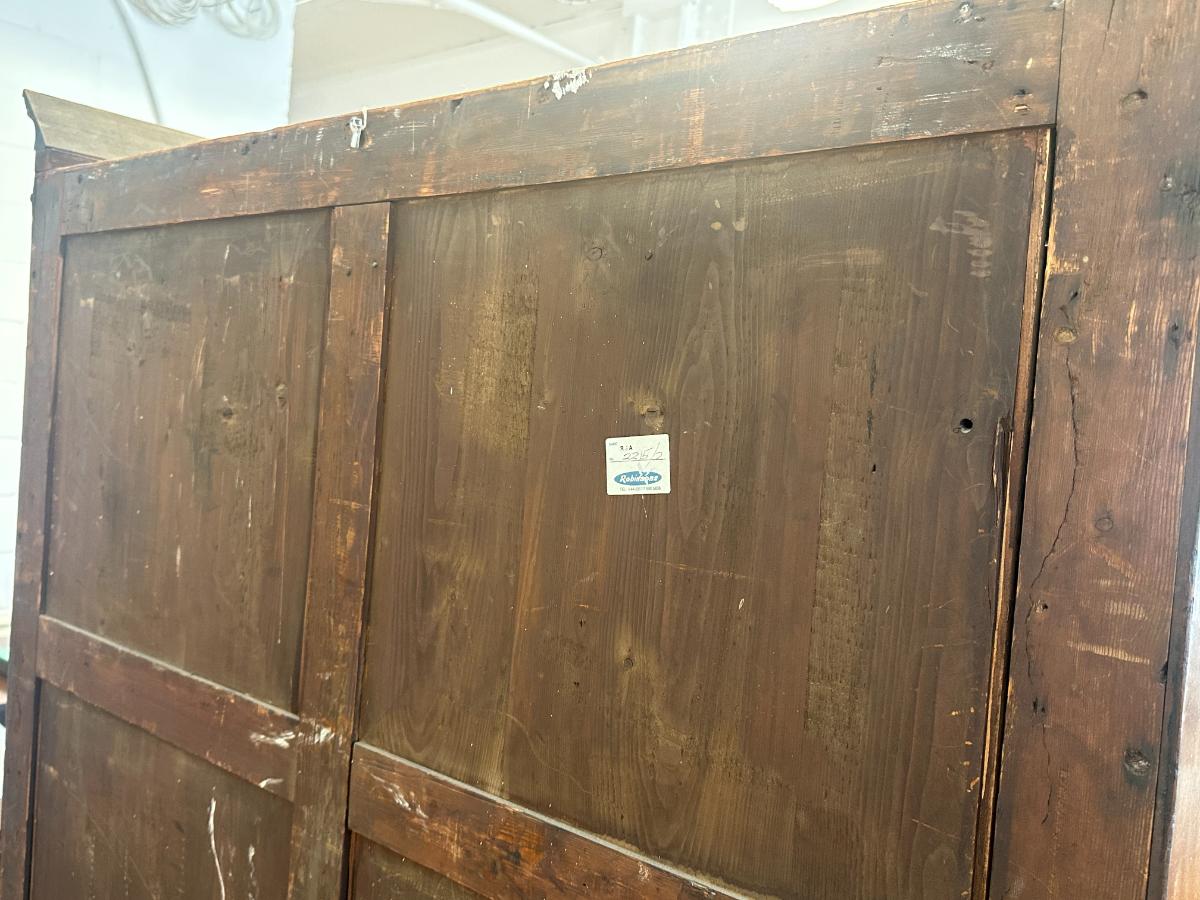 Antique Mahogany Linen Press