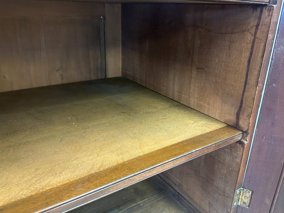 Antique Mahogany Linen Press