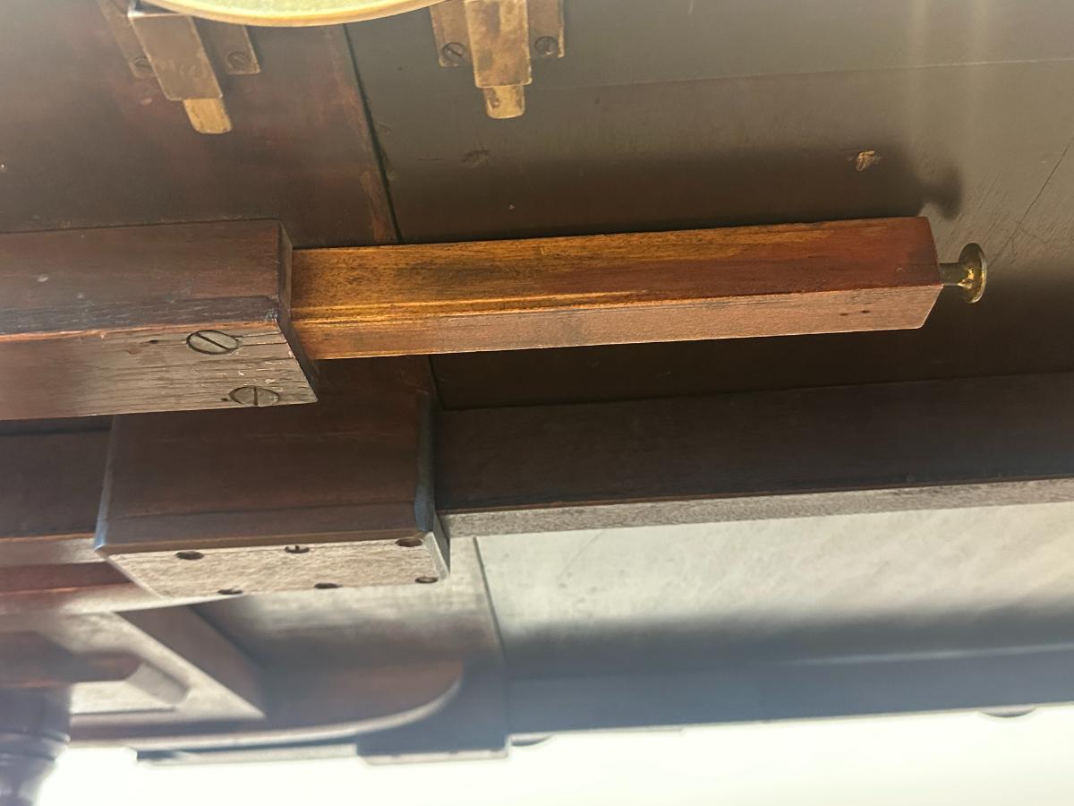 Antique Double Pedestal Two-Part Mahogany Tilt Top Dining Table