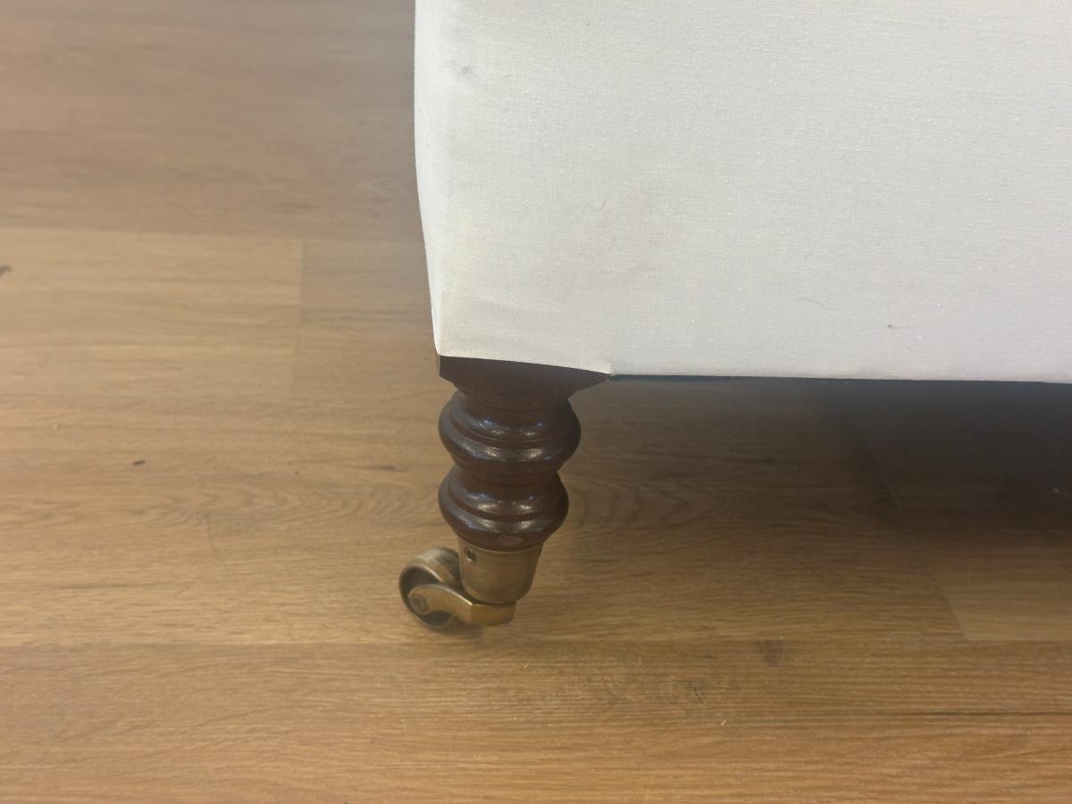 George Smith Standard Arm Single Cushion Sofa, Muslin