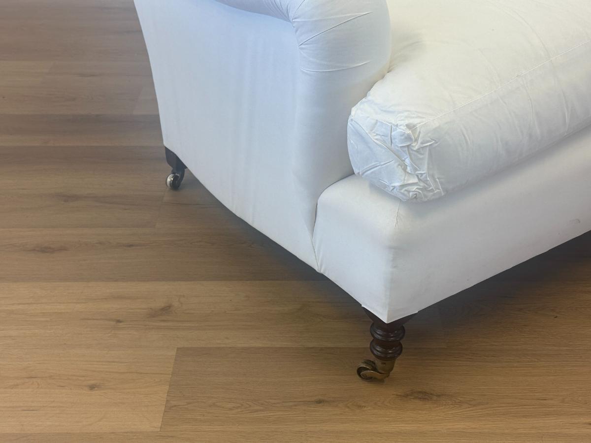 George Smith Standard Arm Single Cushion Sofa, Muslin