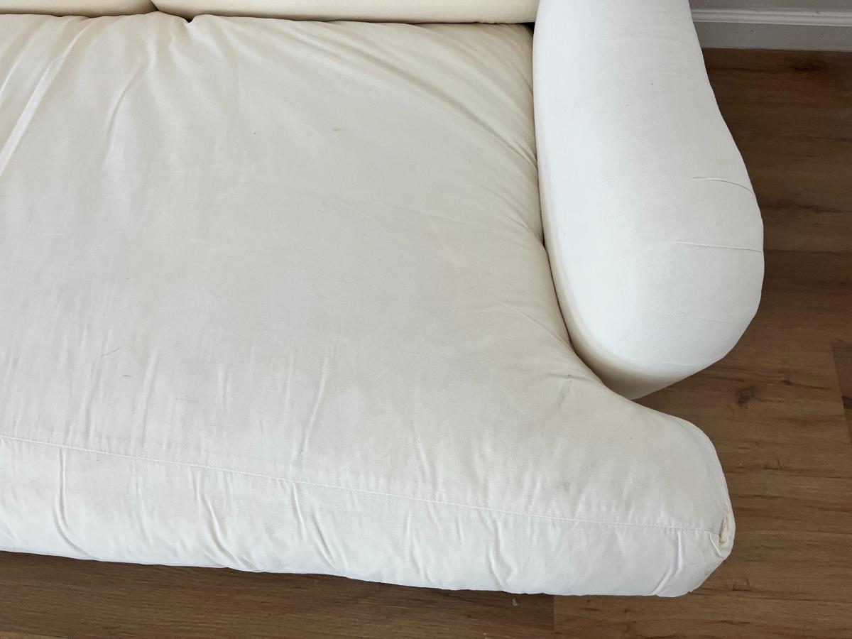 George Smith Standard Arm Single Cushion Sofa, Muslin