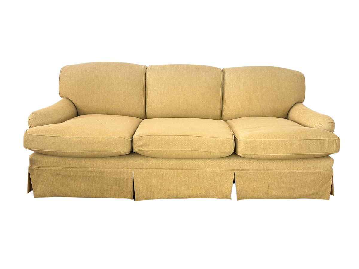 Skirted 90" Standard Arm Sofa