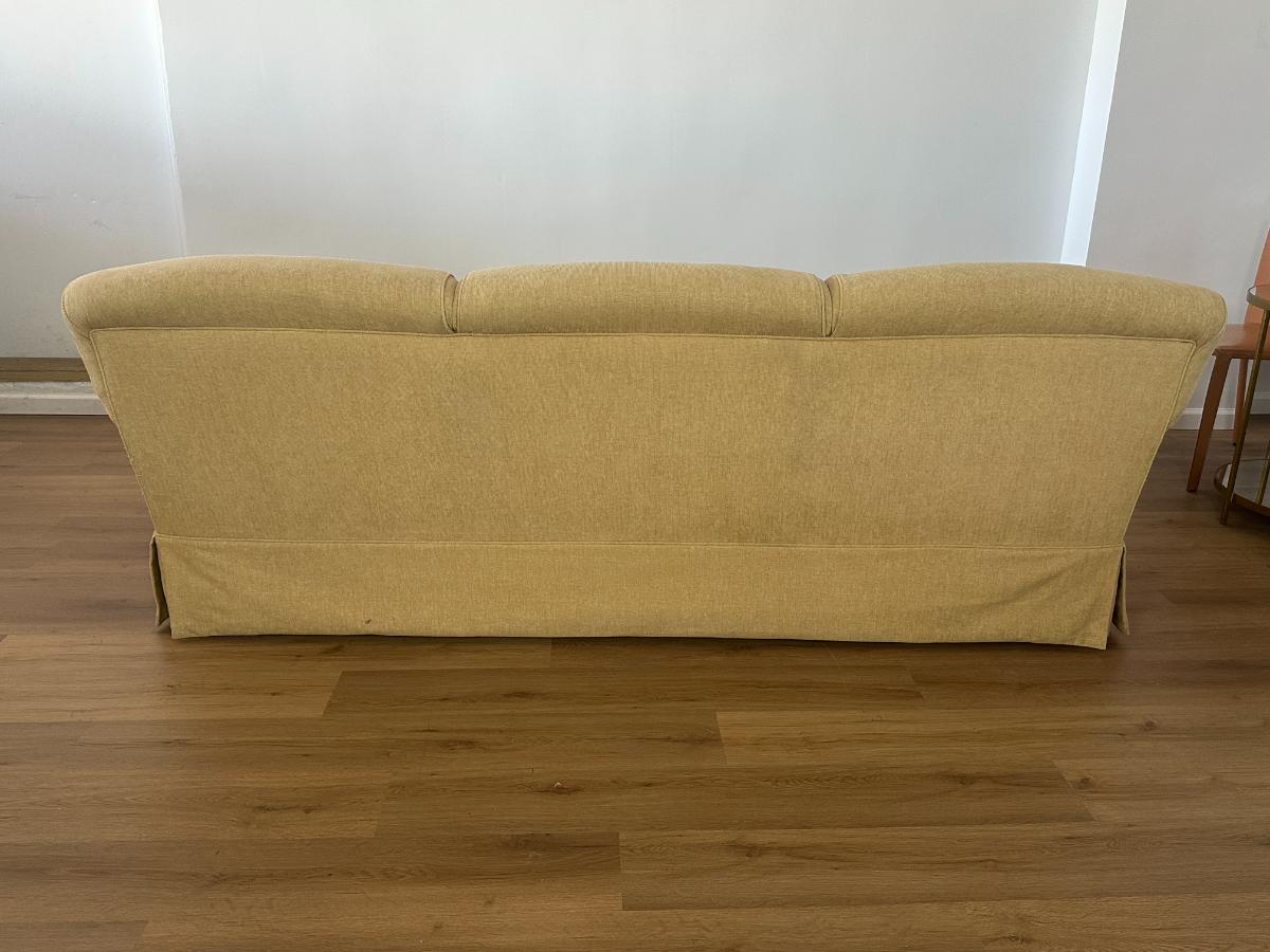 Skirted 90" Standard Arm Sofa