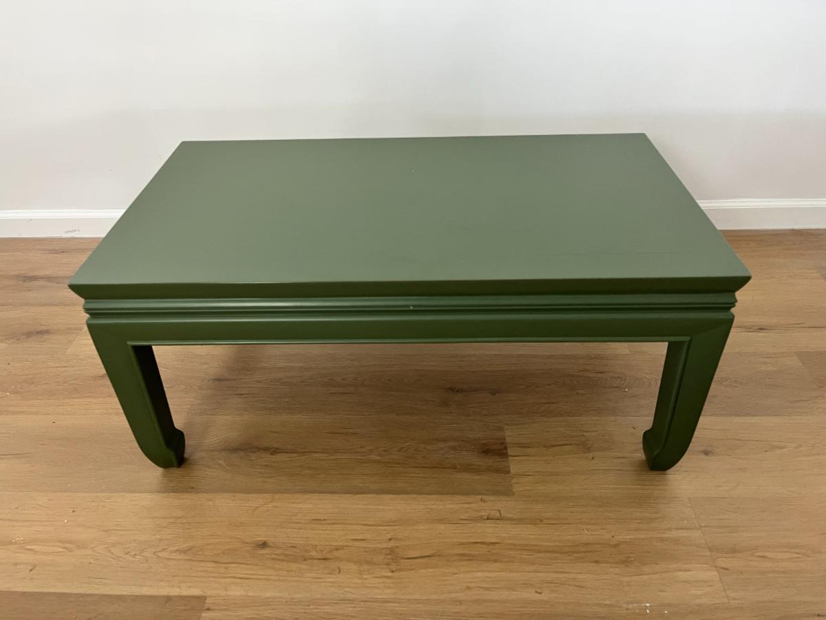 Green Painted Ming Style Cocktail Table