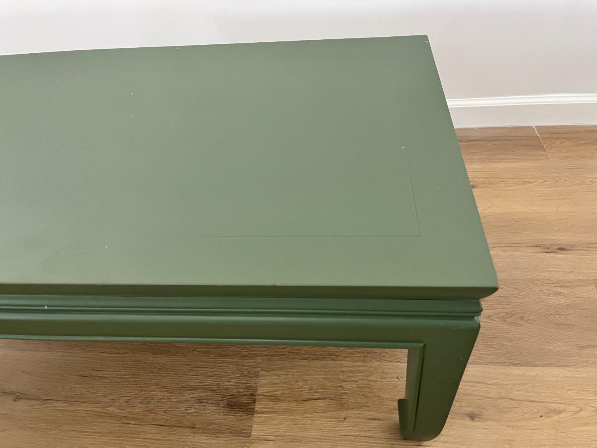 Green Painted Ming Style Cocktail Table