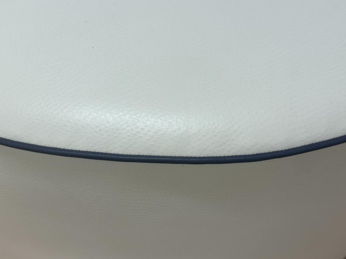 Round Chaddock Ottoman on Casters