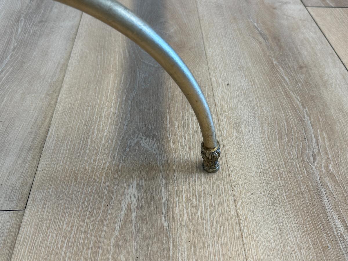 Gold and Glass Cocktail Table