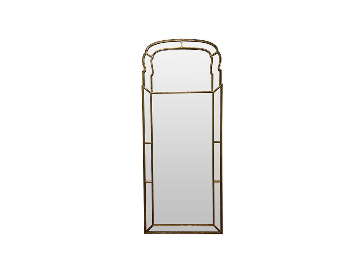 Floor Mirror with Antiqued Glass