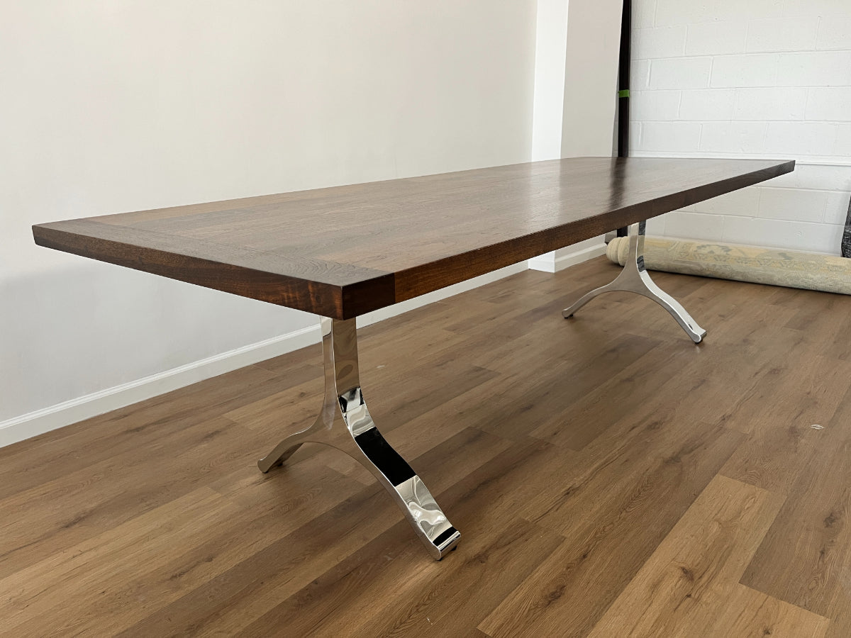 Knock on Wood Antiques Custom Walnut Dining Table