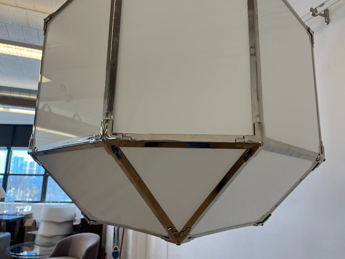 Visual Comfort Morris Grande Lantern in Polished Nickel