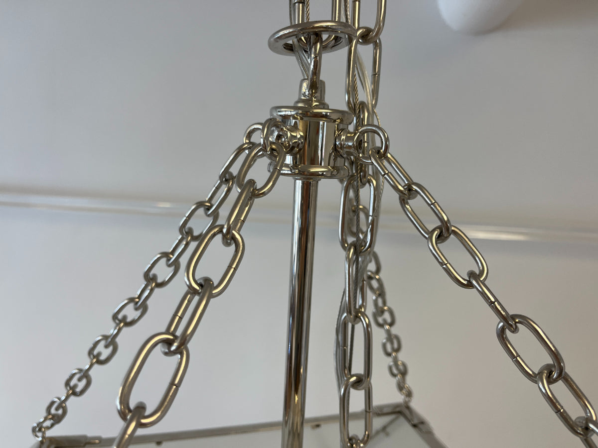 Visual Comfort Morris Grande Lantern in Polished Nickel