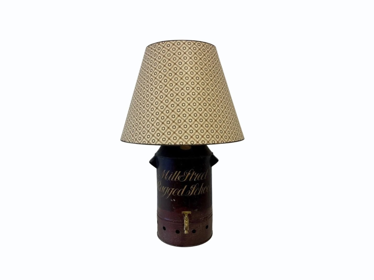 Antique "Mill Street Ragged School" Tea Urn Table Lamp