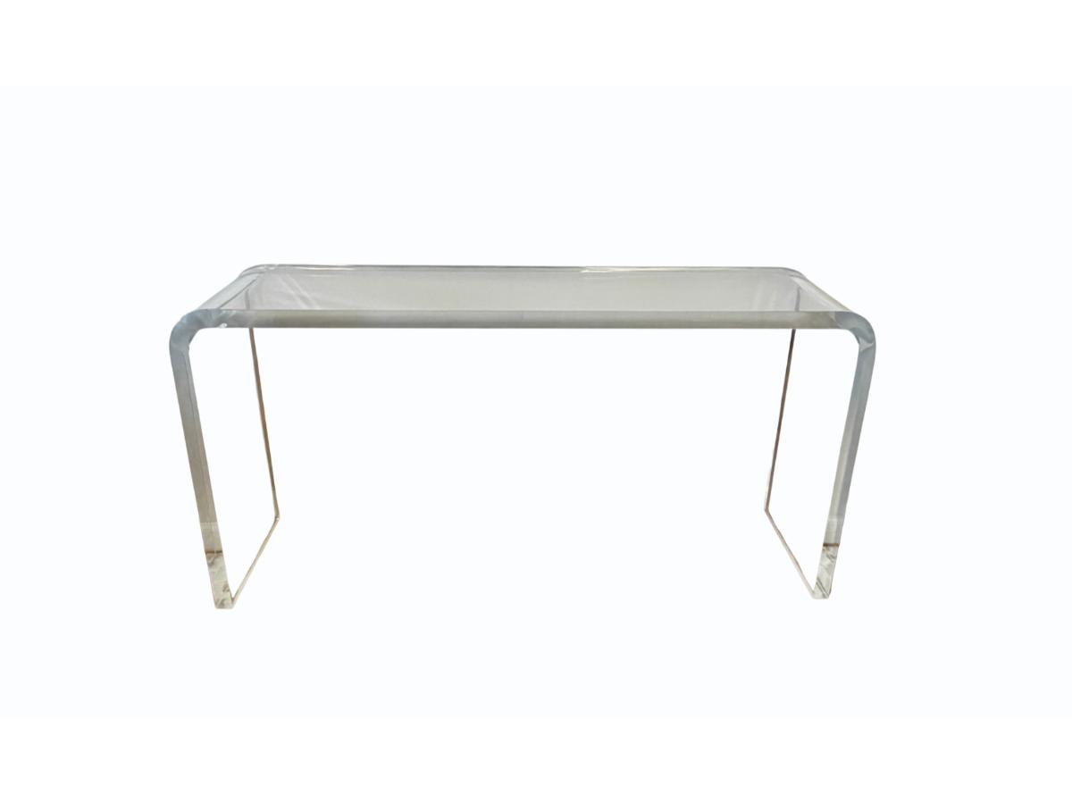 Vintage Lucite Waterfall Console