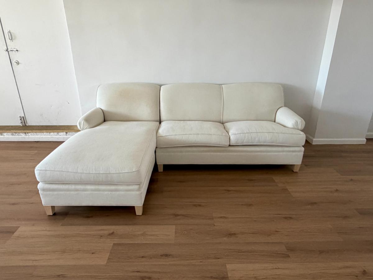 Maiden Home Carmine Sectional in Oyster Linen