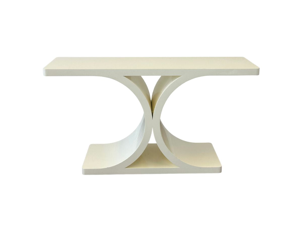 Karl Springer Style Lacquer Console Table