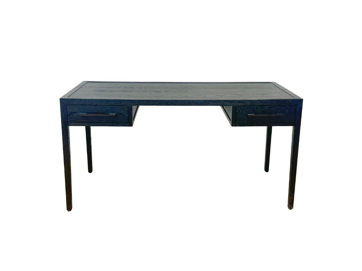 Restoration Hardware French Contemporary Desk in Black Oak
