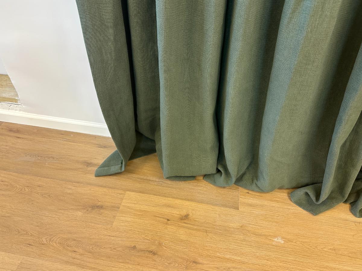 Forest Green Window Panels, Set of 4 Panels