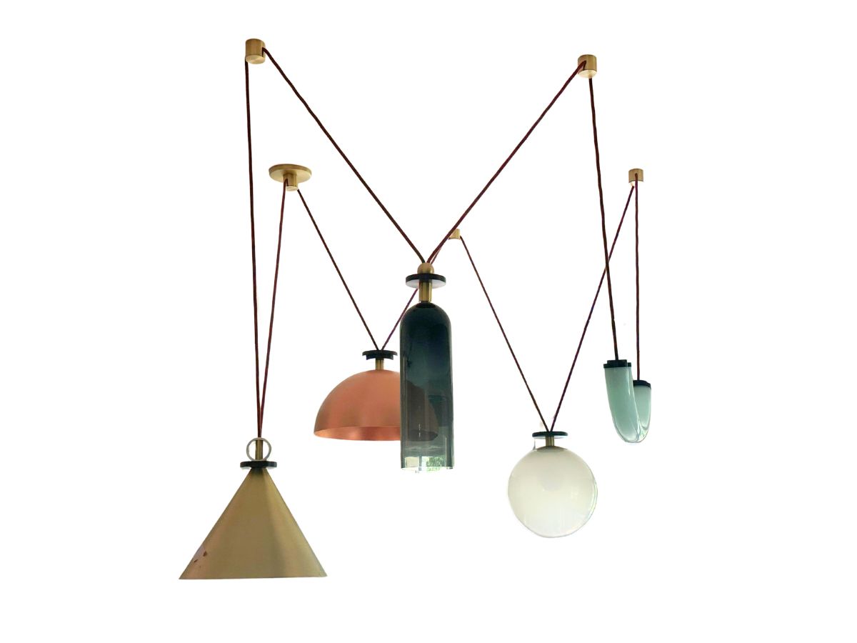 Roll and Hill "Shape Up" 5-Piece Chandelier by Ladies & Gentlemen Studio