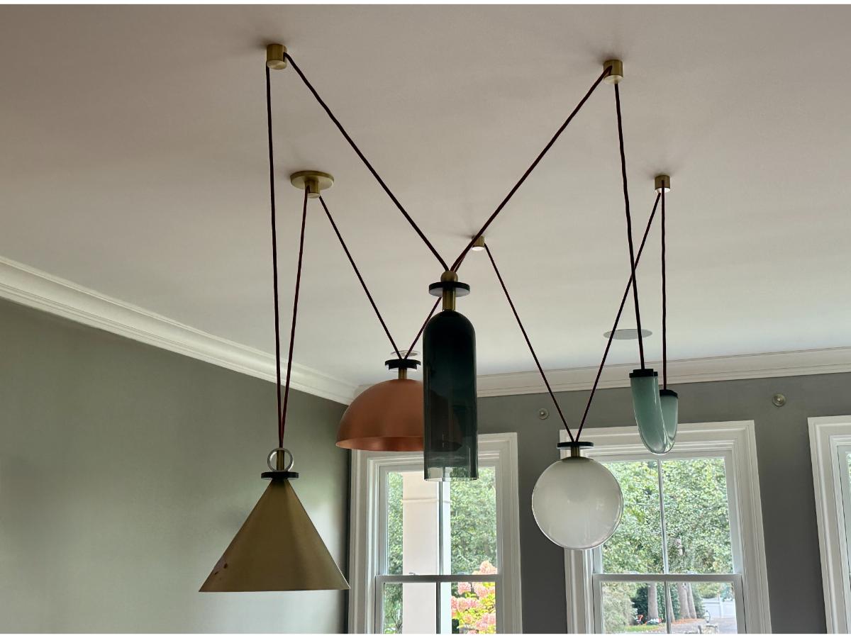 Roll and Hill "Shape Up" 5-Piece Chandelier by Ladies & Gentlemen Studio