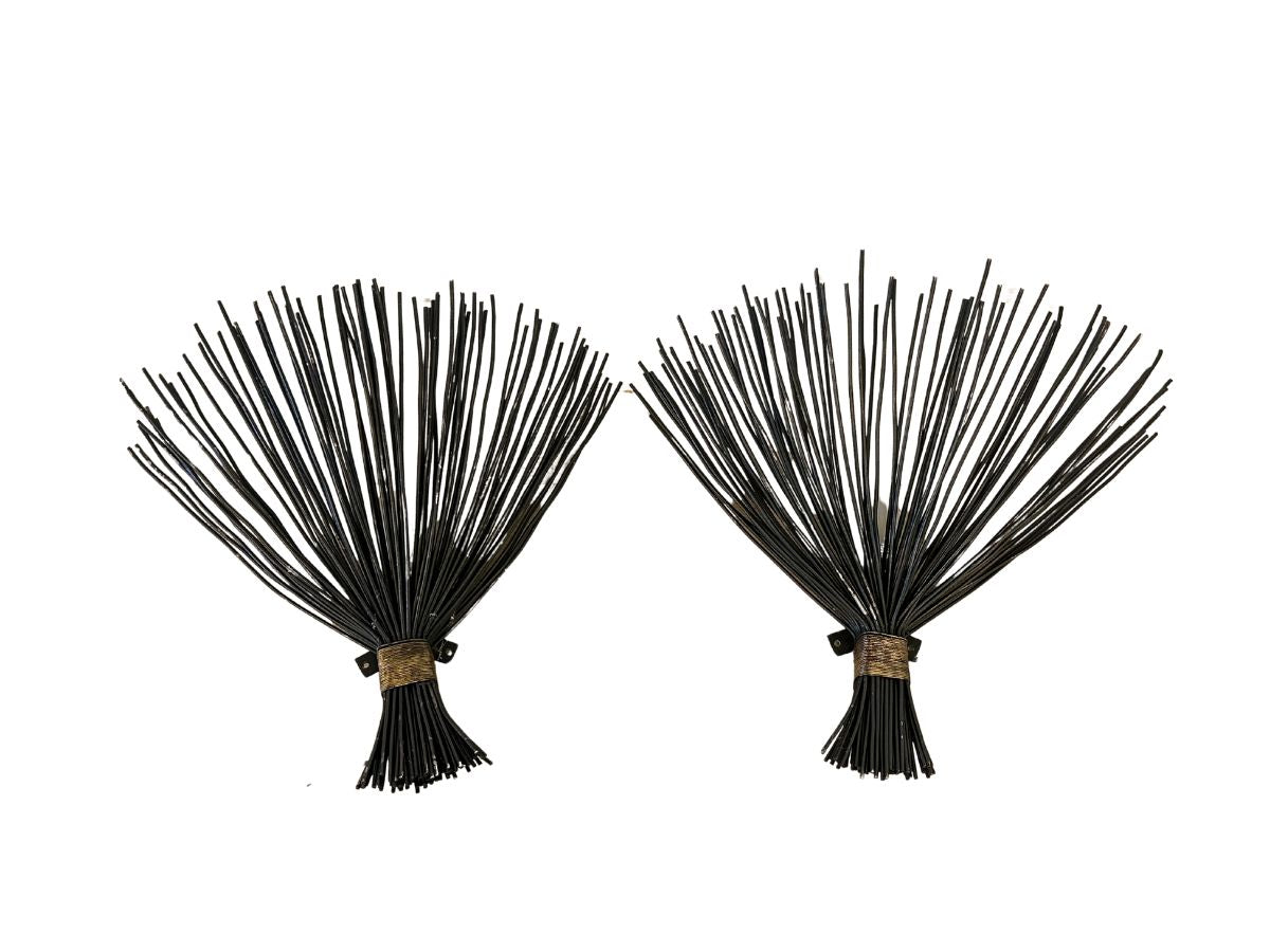 Vintage Sculptural Wall Sconces, Pair