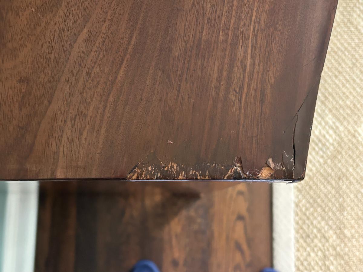 19th Century English Bow Front Chest of Drawers, Circa 1860